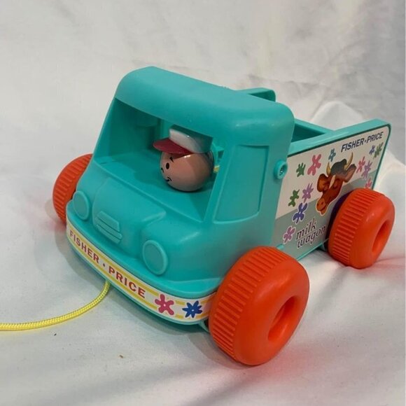 VINTAGE Fisher Price little people milk wagon. Collectable. - Picture 2 of 7